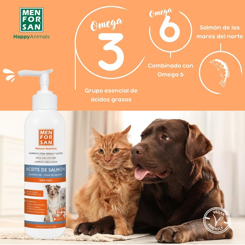 Menforsan Salmon Oil for Dogs and Cats - 500 ml