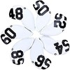 Golf Headcover Iron Cover Wedge Cover with Number Tag Neoprene Elastic 1 Piece with Number Tag Waterproof (White 60°)