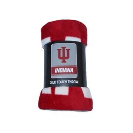 VF Indiana Hoosiers Fleece Throw Blanket 45" x 60" Team Colors (Gray)
