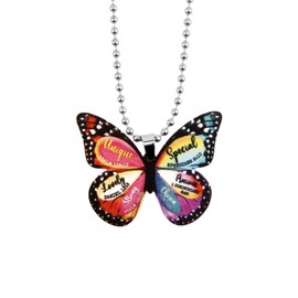 Christian Rearview Mirror Charms,Colorful Butterfly Car Accessories,Bible Verse Car Hanging Decorations,Bible Verse Religious Inspirational Encouragement Gifts,Ornaments for Christmas & New Year