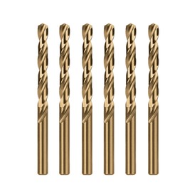 Misuyue 5.5mm/0.216" M35 Cobalt Drill Bits, 6pcs Metal HSS Twist Drilling Bit, Carbide Drill Bits suitable for Stainless Copper Plastic Hard Materials, Wood Drill Bit