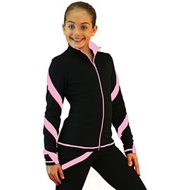ChloeNoel J36 - Spiral Figure Skating Jacket Pink Adult Small