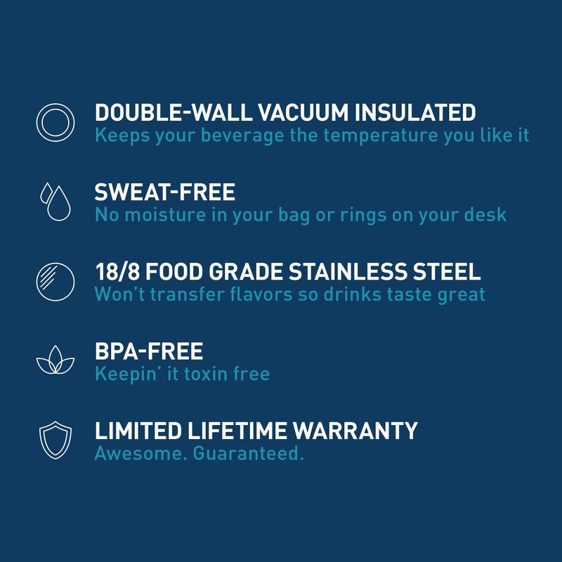 Takeya Actives Insulated Stainless Water Bottle with Insulated Spout Lid,