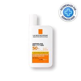 La Roche-Posay Anthelios UVMune 400 Fluido Invisible FPS 50+, Protector Solar, con Mexoryl 400, para Todo Tipo de Piel, Textura Ligera, Apto para Uso 
