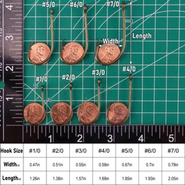Dr.Fish 100 Pack Beak Hook, Bronze, Reversed Hollow Point, Offset Saltwater J Hooks Live Bait Hooks Striper Bass Flounder Snapper #5/0