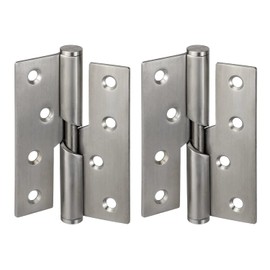 Pair of Door Hinges Rising Butt Handed Left Lift Off Hinge 100mm(Left)