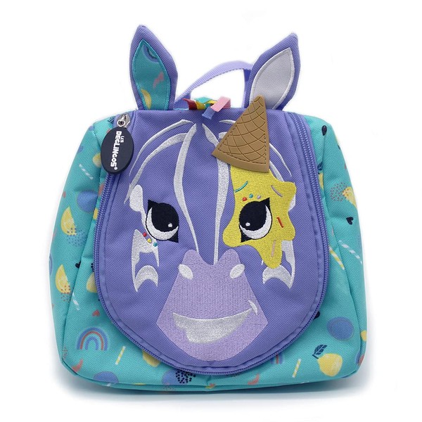 LES DÉGLINGOS Unisex Kiprokos le Zebra Wash Bag, Purple, Purple