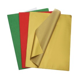 PATIKIL 100 Sheets Colored Tissue Paper Bulk for Gift Bags, 19.7x13.8 Christmas Gold Tone Assorted Color Wrapping Paper for Craft Holidays Christmas Birthday Wedding Filler Flower Decor