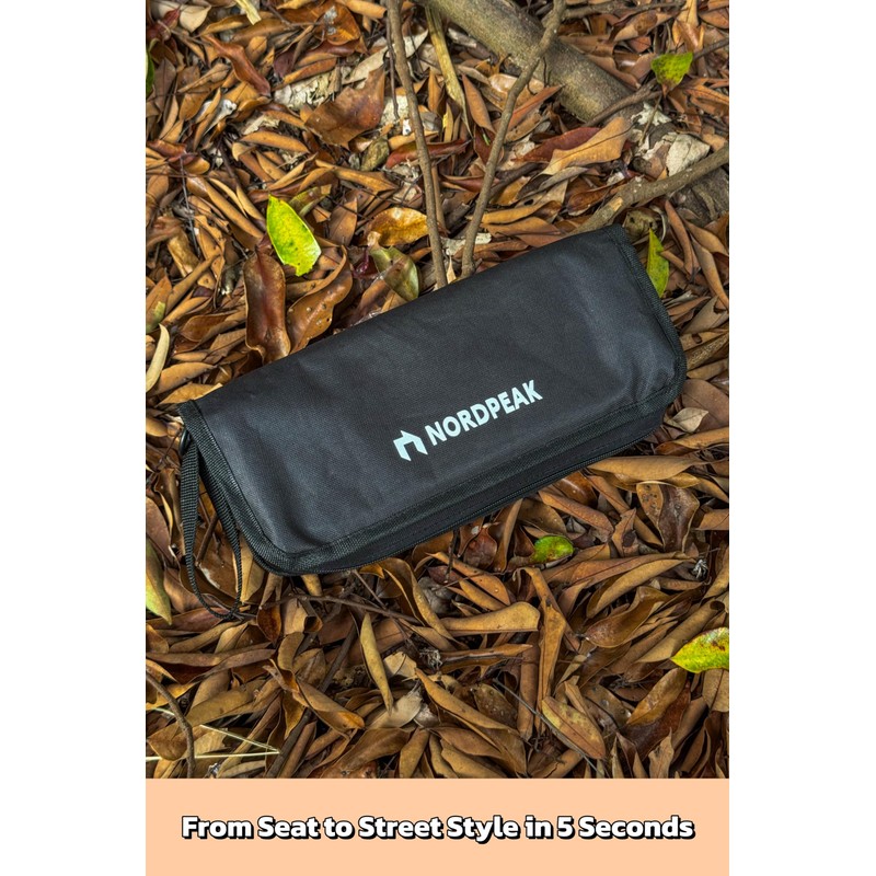 NORDPEAK Compact Foldable Stool with Shoulder Strap, Heavy Duty 350lbs