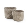 Compactor Mika Basket, Set of 2, White/Beige