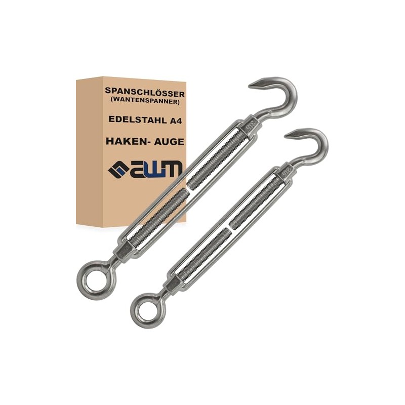 Stainless Steel VA4 Rope Tensioner Wire Rope Turnbuckle Wire Tensioner