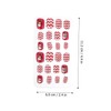 minkissy 288pcs Girl Fake Nails Easy to Apply Xmas Nail