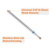 sourcing map 6pcs 120-140 Grits Diamond Grinding Bit 2mm Inverted