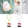 ROYALEAD Unique Egypt Map Flag Keyring Keychain Personality Stainless Steel