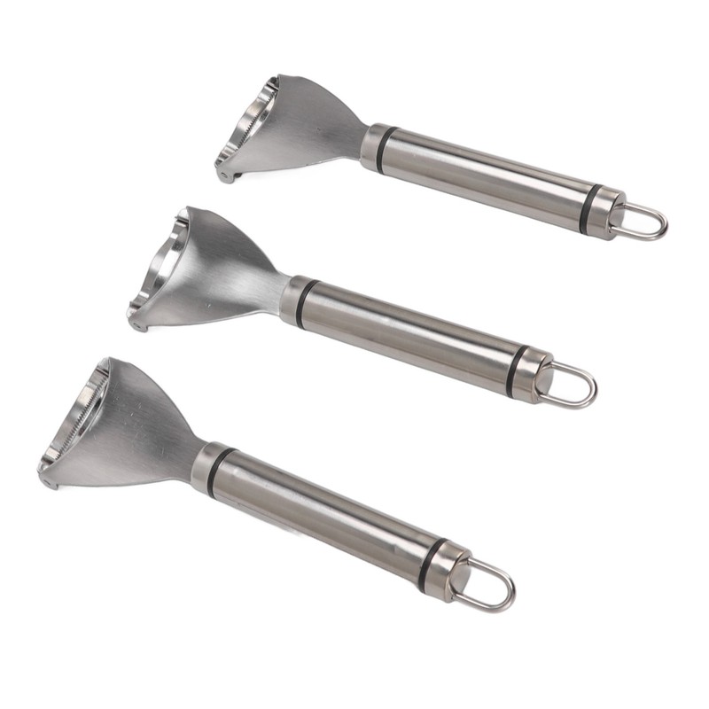 3pcs Stainless Steel Corn Cutter Peeler Safe Quick Clean Comfortable