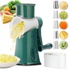 Rotary cheese grater - hand-cranked,5in1 washable & easy to clean