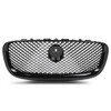 DOTCOM Front Upper Mesh Grille W/Emblem Compatible with Jaguar XF