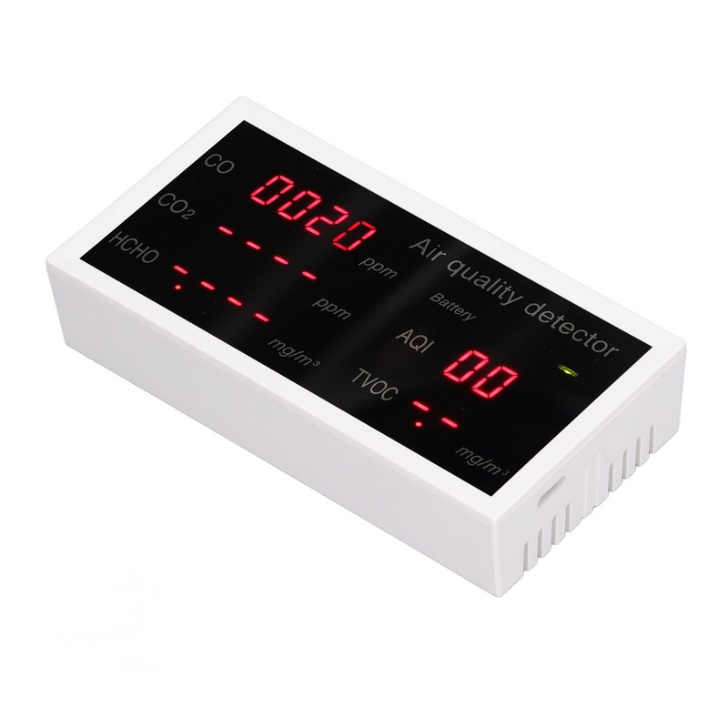 Indoor Air Quality Meter 5 In 1 PM2.5 HCHO Carbon