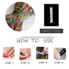 MISUD Press on Nails Long Square Fake Nails Glossy Glue