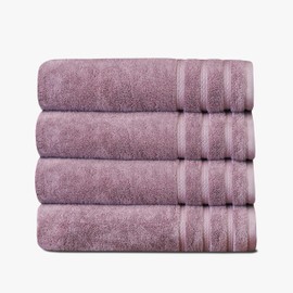 1888 Mills 625 GSM Premium 100% Cotton Bath Towels – Pack of 4 Luxury Bath Towel Set, Super Soft & Highly Absorbent – Quick-Dry Plush Texture for Bathroom, Spa & Gym Use