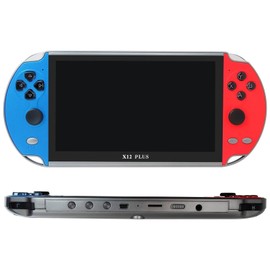 7" X12 Plus Handheld Game Console HD Screen Retro Video Built-in 10000 Old School Classic Games Portable MP5 Game Player Bluetooth 4.2 and 5G WiFi