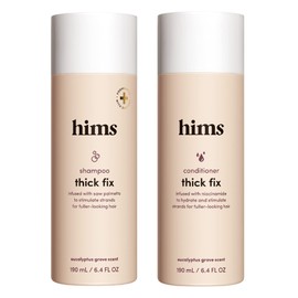 hims Thick Fix Shampoo & Conditioner Set - Thickening Shampoo and Conditioner with Saw Palmetto and Niacinamide - No Parabens or Sulfates, Vegan and Cruelty Free - Eucalyptus Grove - 2 x 6.4 fl oz