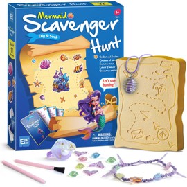 EGGBOX Mermaid Treasure Hunt Series Jewelry Digging Kit - Educational STEM Toy, Perfect for Children Who Love to Explore, Birthday or Christmas Gift, Safe Design with Non-Toxic Material