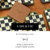 MacKenzie-Childs Cork-Back Coasters, Table Coasters for Drinks, Courtly Check, Square