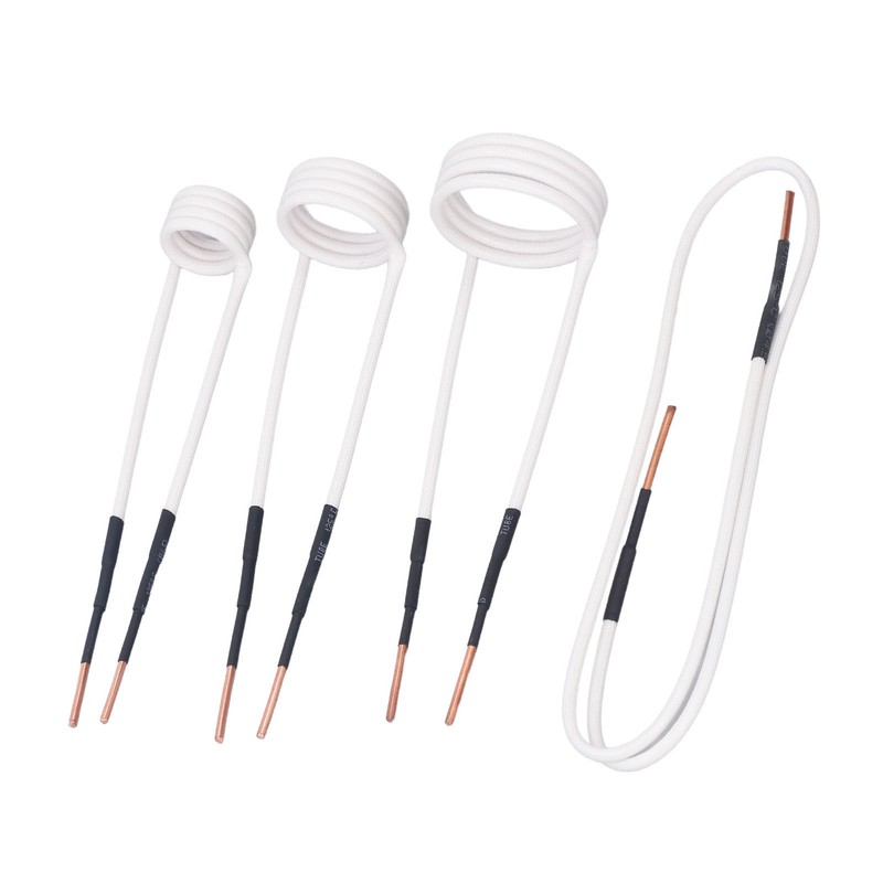 4Pcs Induction Heater Coil Kit 2.5mm Brass Core 20 30