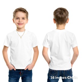 REVEMCN Black Gold Silver Cross Necklace for Boys Stainless Steel Mens Cross Pendant Chain Necklace for Men Women Religious Jewelry Gifts for Boys Girls Chain 16-24 Inches, 20 inches, Stainless Steel,