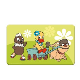 Trötsch Pittiplatsch Schnatterinchen Moppi Breakfast Board Green Melamine (Our Sandman)