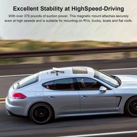 Starlink Mini Car Roof Mount – No-Drill Magnetic Car Mount (376 lbs Force) with 12 Bases, Compatible with Standard V4 Dish for RV/Truck/Boat – Satellite Internet Starlink Mountink Kit