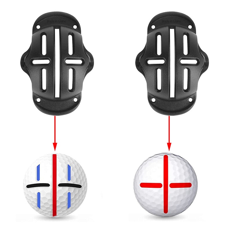 Geeorzo Golf Ball Line Drawing Marking Alignment Kits, 2 Pack