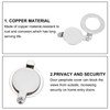PATIKIL 9/16" Peephole Cover,Door Peephole Protector Privacy Door Viewer Cover