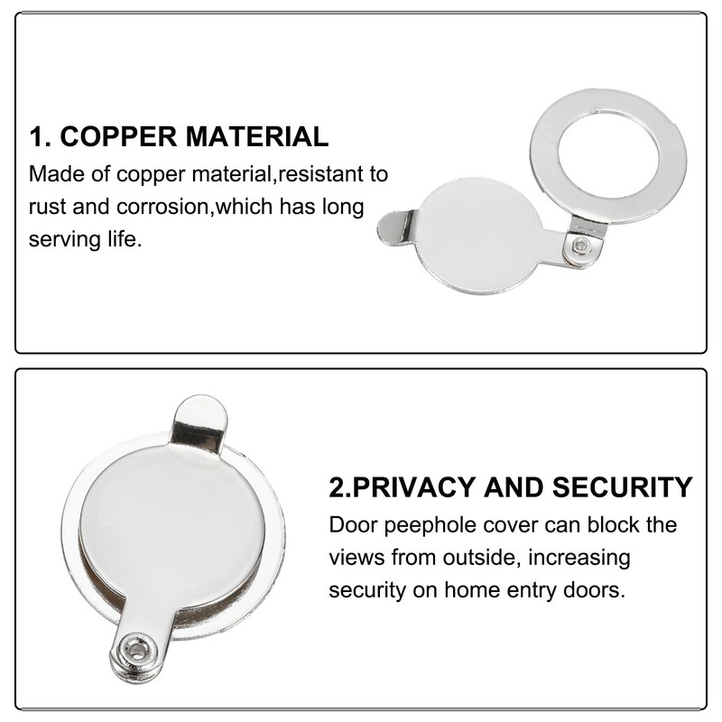 PATIKIL 9/16" Peephole Cover,Door Peephole Protector Privacy Door Viewer Cover