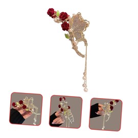 Hairpin Bobby Pins for Women Hair Toppers Clips for Hair Hair Claw Clip Strong Hold Hair Clip Face Jewels Pearl Women Hair Clip Hair Clamp Holder Hair Clips for Women Alloy FOMIYES
