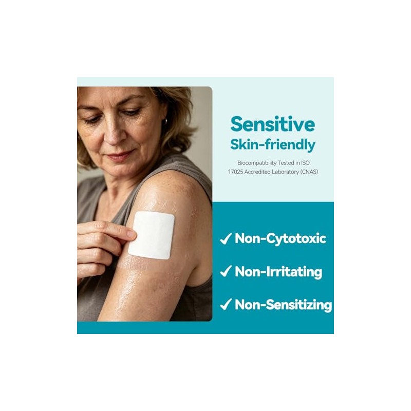 Dimora Waterproof Silicone Bandages for Sensitive Skin - 20 Count