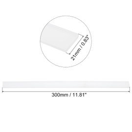 sourcing map Replacement Squeegee Rubber for Window, Glass, Shower Doors, Tile Wall Cleaning, 11.81 Inch, White