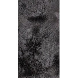 Natural Thick and Lush Pile Anti-Skid Backing Hypo-Allergenic Premium Quality New Zealand Shearling 2 x 3 ft Sheepskin Area Rug Throw Single Pelt, Chocolate