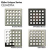 Ebbe E4803-BN 4" Unique Grate, Quadra Brushed Nickel