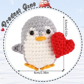 JAWUZ Mini Positive Penguin, Penguin Gift, Funny Pocket Hug, Cute Penguin Toy, I Love You Gifts for Mum, Men, Women, Positive Penguin, Birthday Anniversary Gift, a