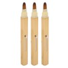 3pcs Gold Retractable Lip Brush Portable Soft Hair Double Ended