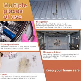 6 Set Mold Test Kit for Home, Simple and Easy Detection Tests for HVAC System, Surfaces & Indoor Air Quality, Black Mold Testing Kits Including Detailed Mold Identification Guide, Air Tester at Home