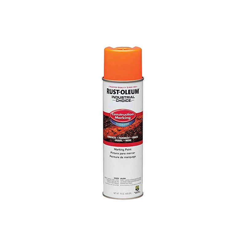 Rust-Oleum M1400 Construction Marking Orange Gloss 17 OZ. Spray