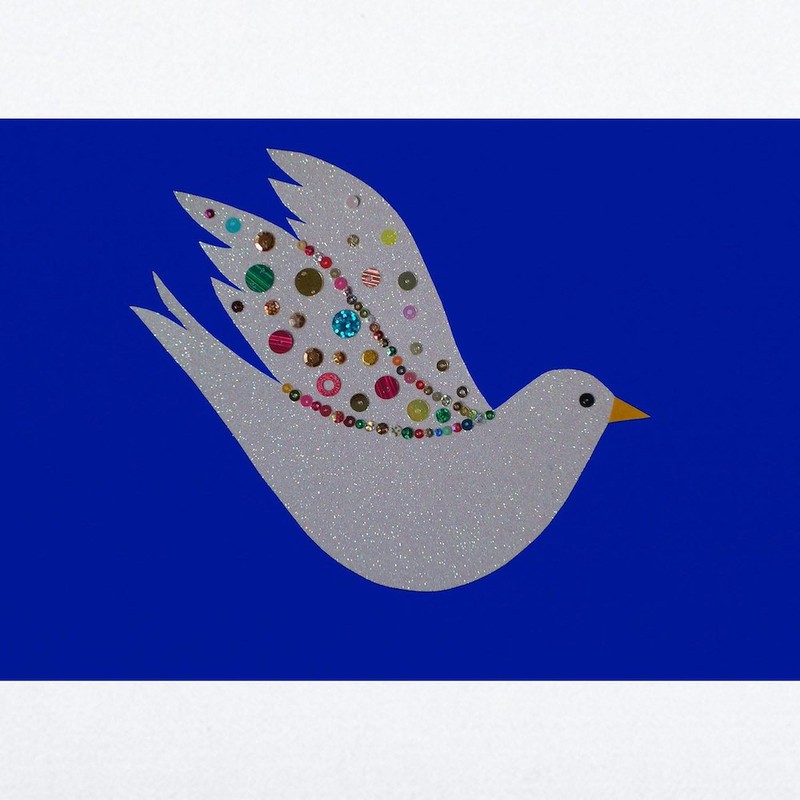 CafePress Peace Dove Wall Sticker 35x21 Wall Decal, Vinyl Wall