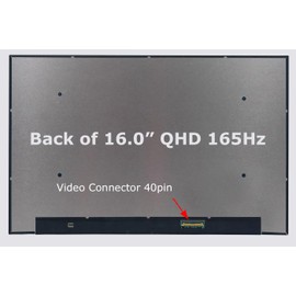 SCREENARAMA New Screen Replacement for Lenovo Legion 5 PRO 16ARH7H 82RG (QHD 165Hz 40pin 2560x1600) IPS LCD LED Display with Tools and Tape