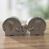 2 Pack Small Keepsake Box Elephant Shape Storage Container Metal
