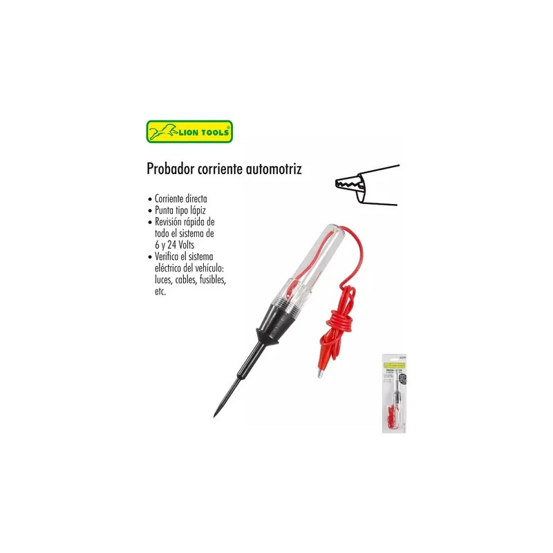 Probador De Corriente Automotriz 6 - 12v Lion Tools