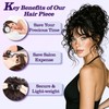 Updo Messy Ponytail Hair Piece with Elastic Rubber Band