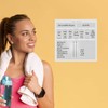 Dry Erase Whiteboard Fitness Tracker | Removeable and Restickable Adhesive